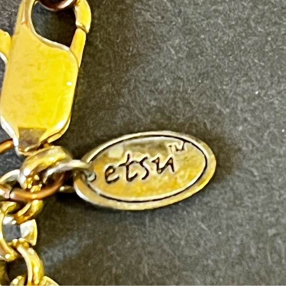 Chunky Colorful Faceted Lucite Dangle Necklace Spring Boho Playful Jewel SHORT - Picture 6 of 8